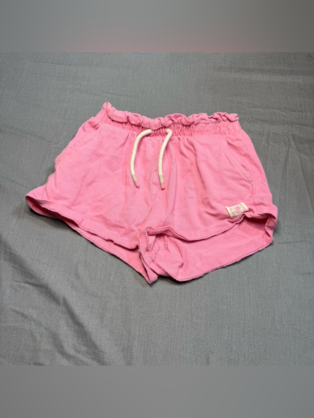 Zara Kids Bubblegum Pink Drawstring Lounge Shorts